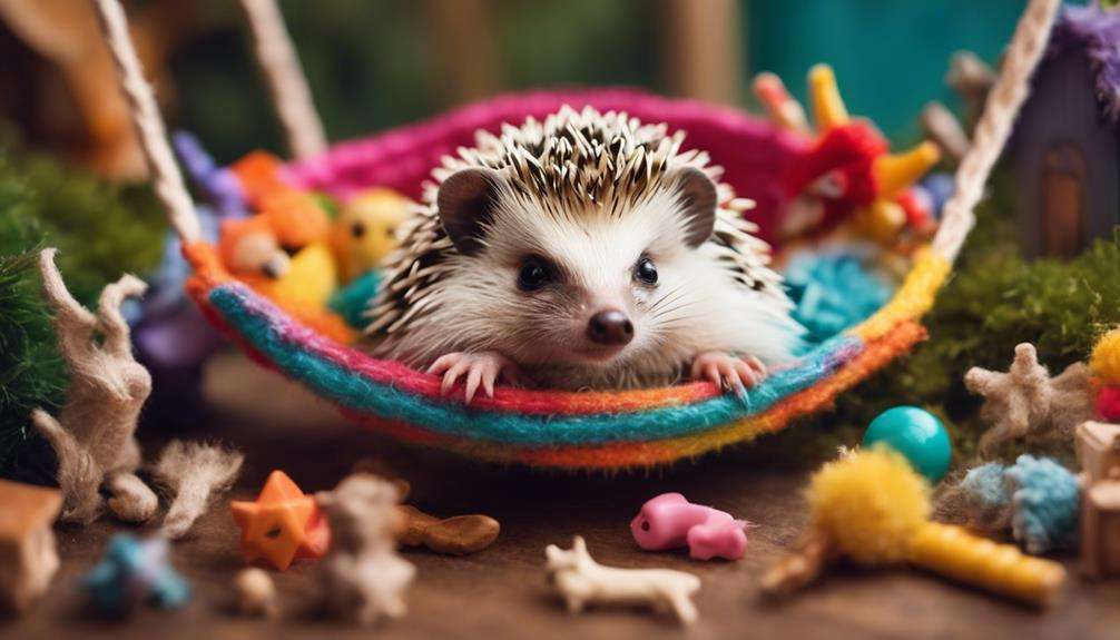 quirky miniature hedgehog friend