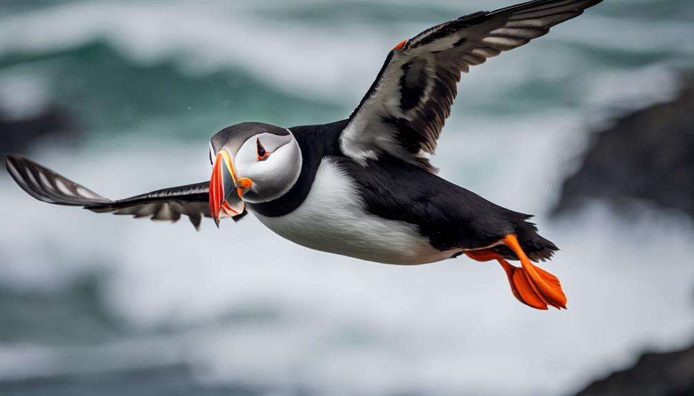 unique bird with colorful beak