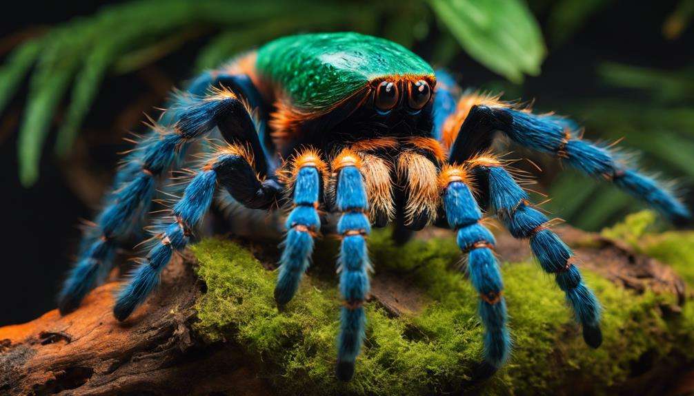 vibrant colored spider species