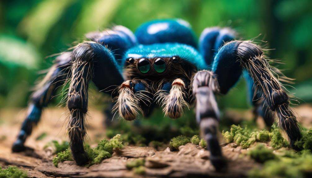 vibrant tarantula with attitude