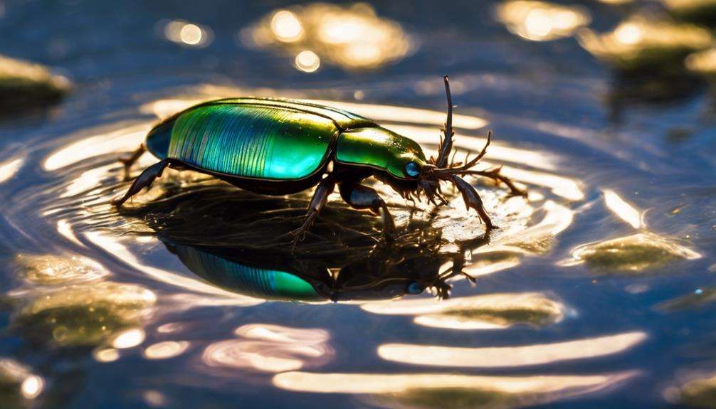 water beetle adaptations described